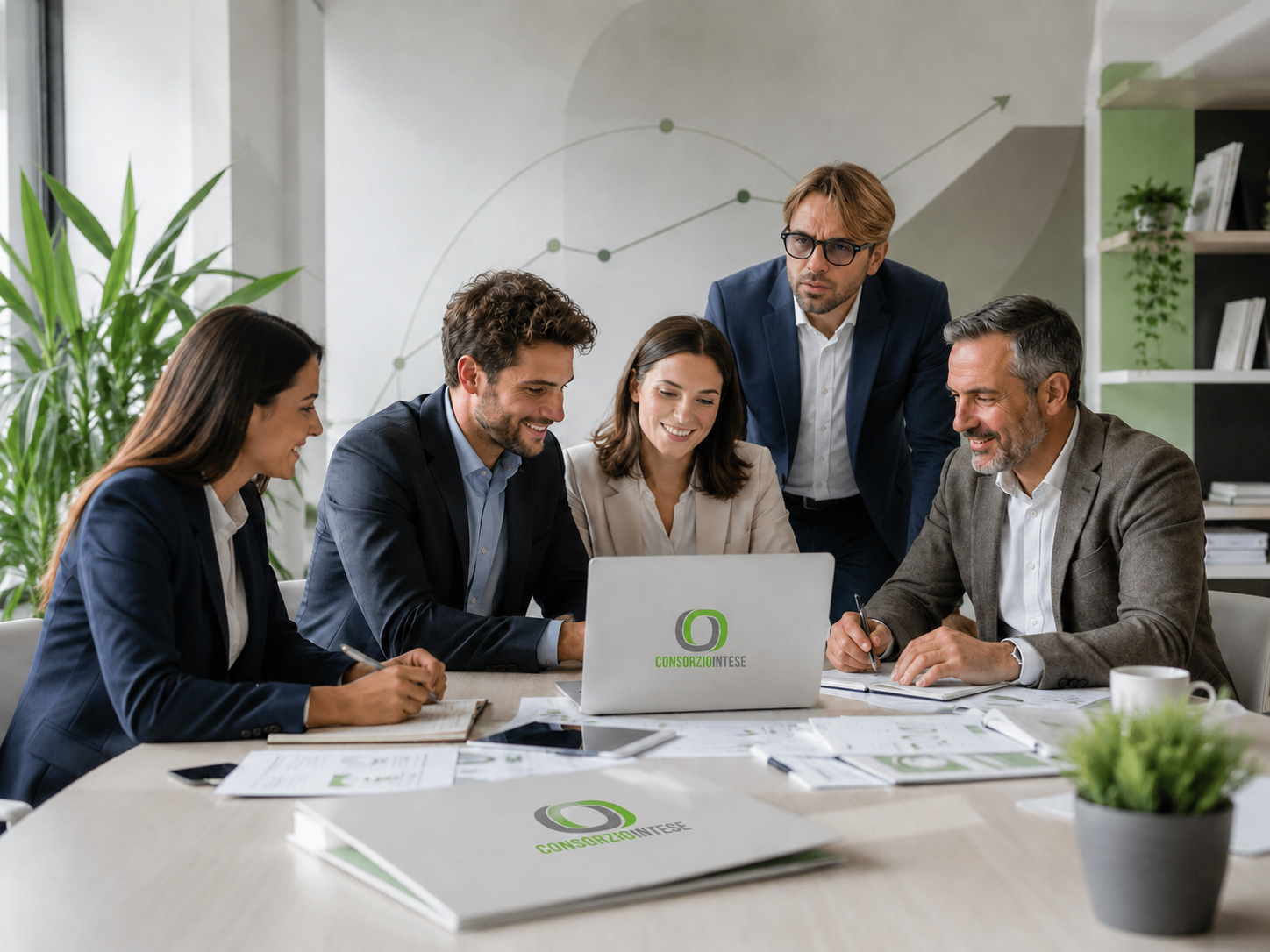 Il team di Consorzio IN.TE.SE. al lavoro