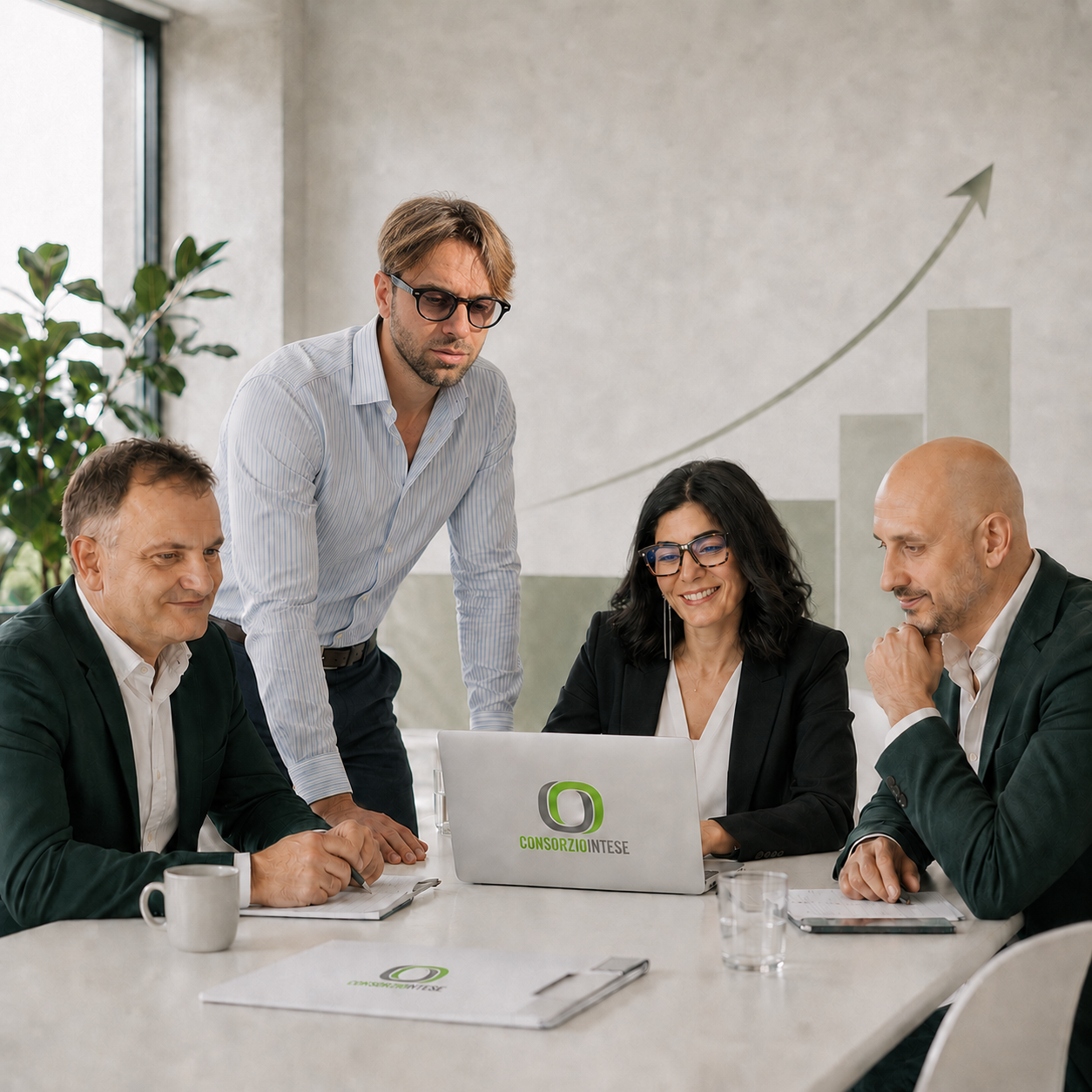Il team di Consorzio IN.TE.SE. al lavoro